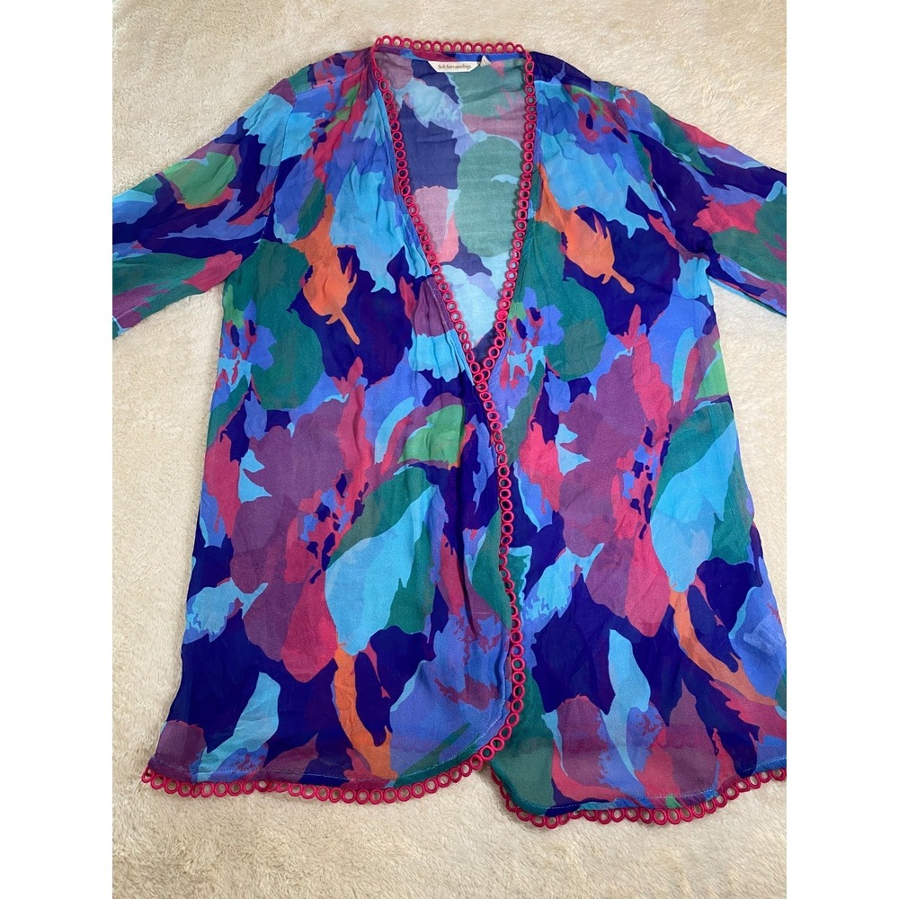 Soft Surroundings Kimono Cardigan Women's Size Large chiffon